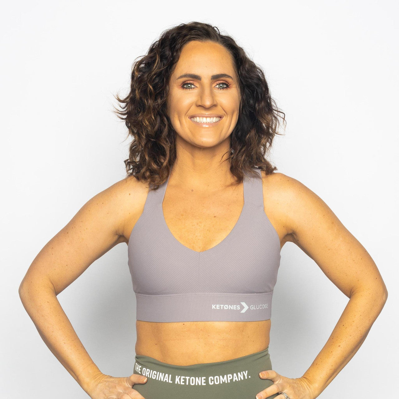 Ketones>Glucose Sports Bra *Purple/Grey*