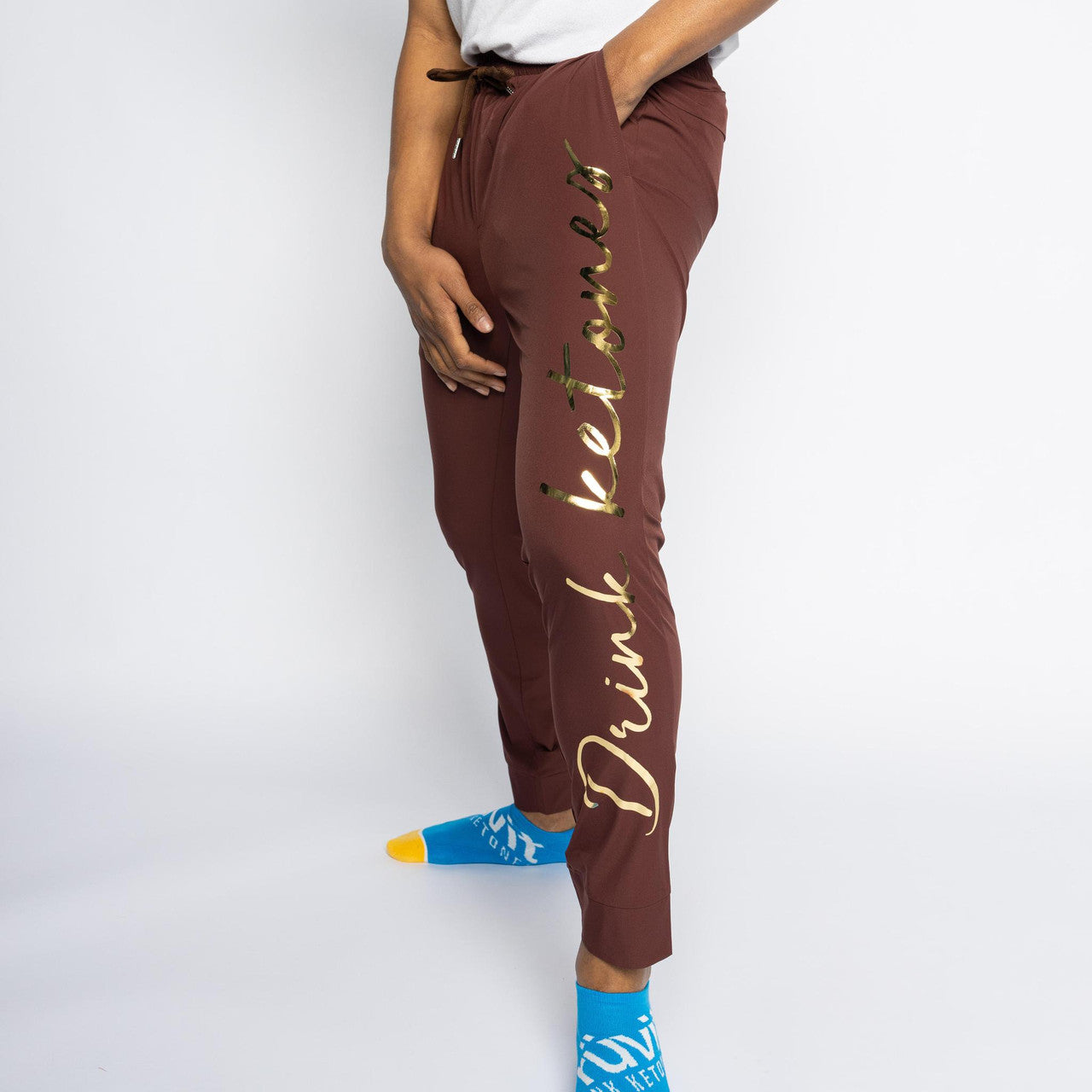 Drink Ketones Joggers Script font *Chocolate Brown*