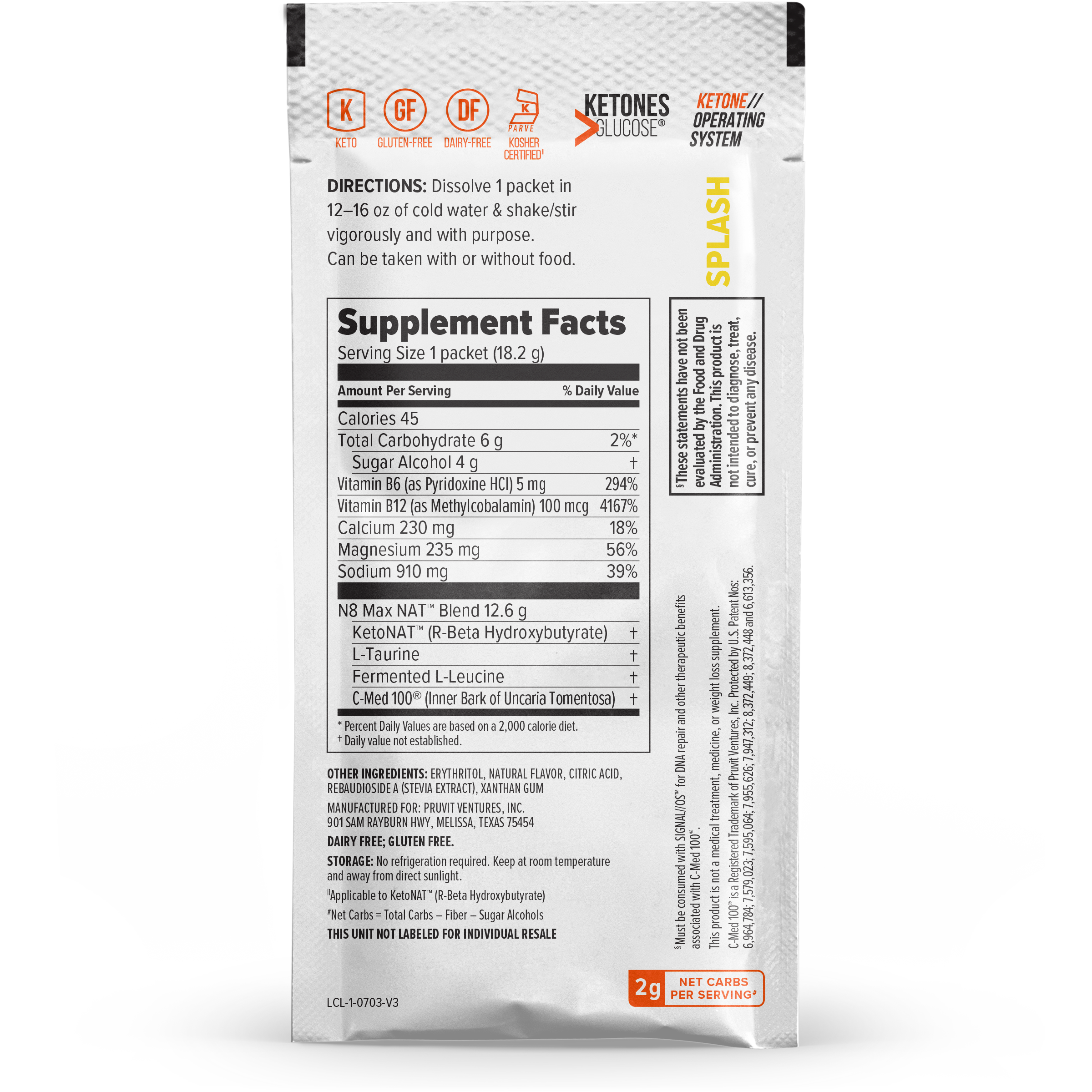 KETO//OS NAT® Splash