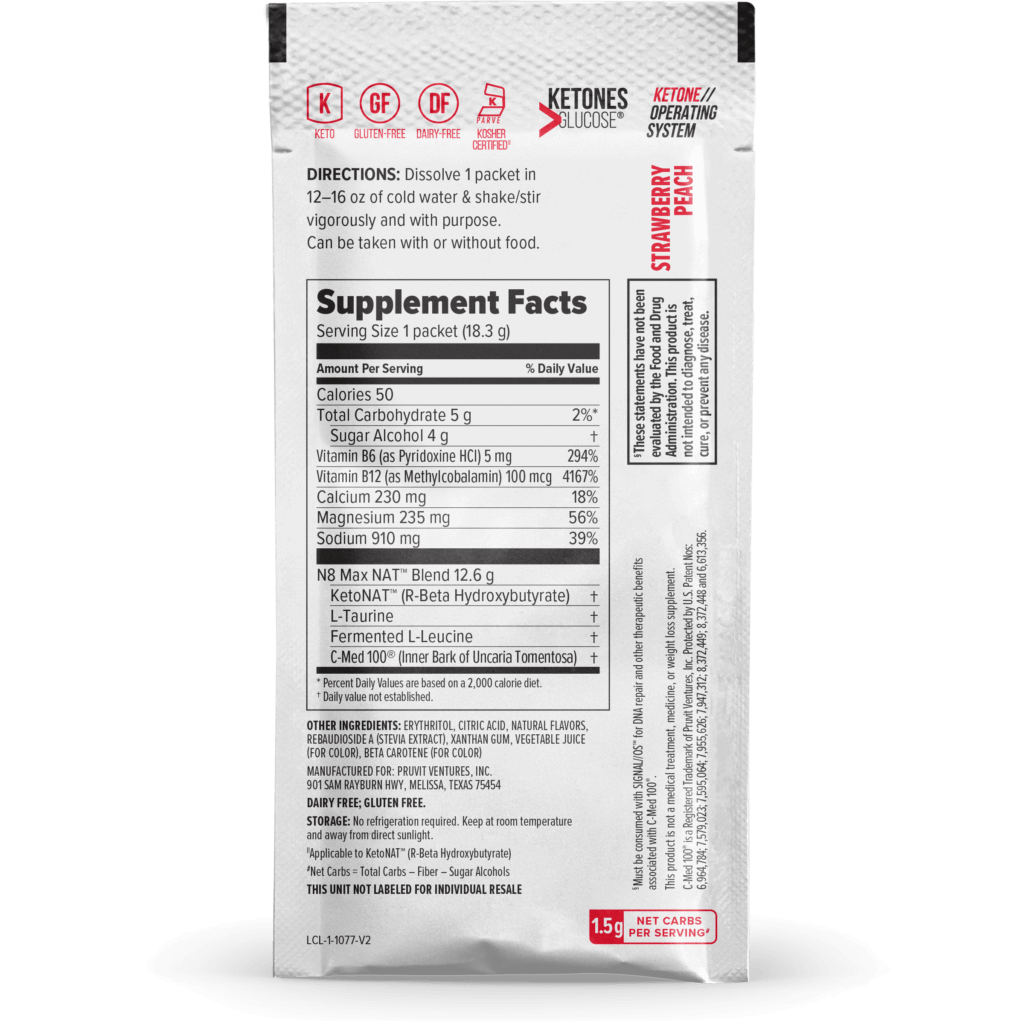 KETO//OS NAT® Strawberry Peach