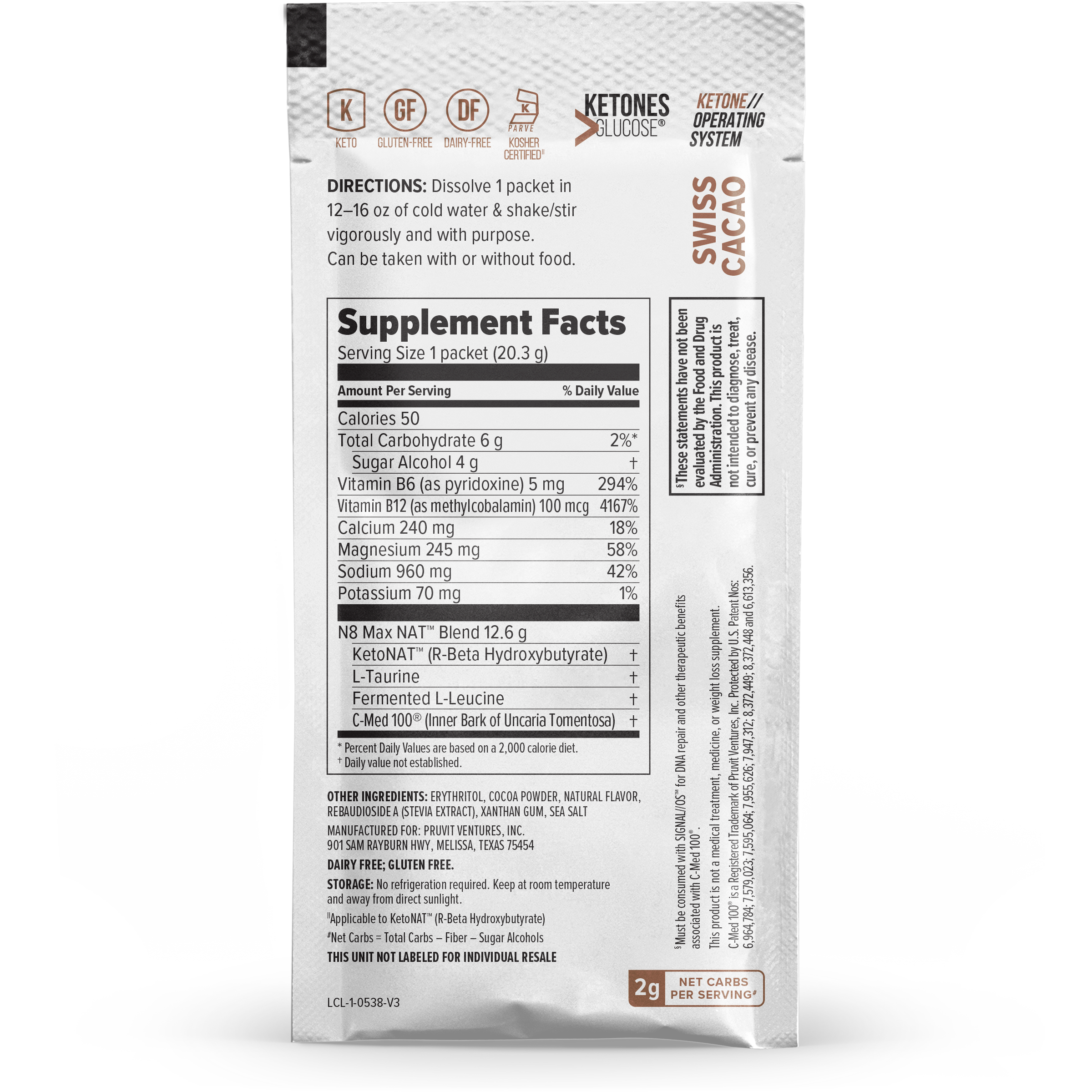 KETO//OS NAT® Swiss Cacao