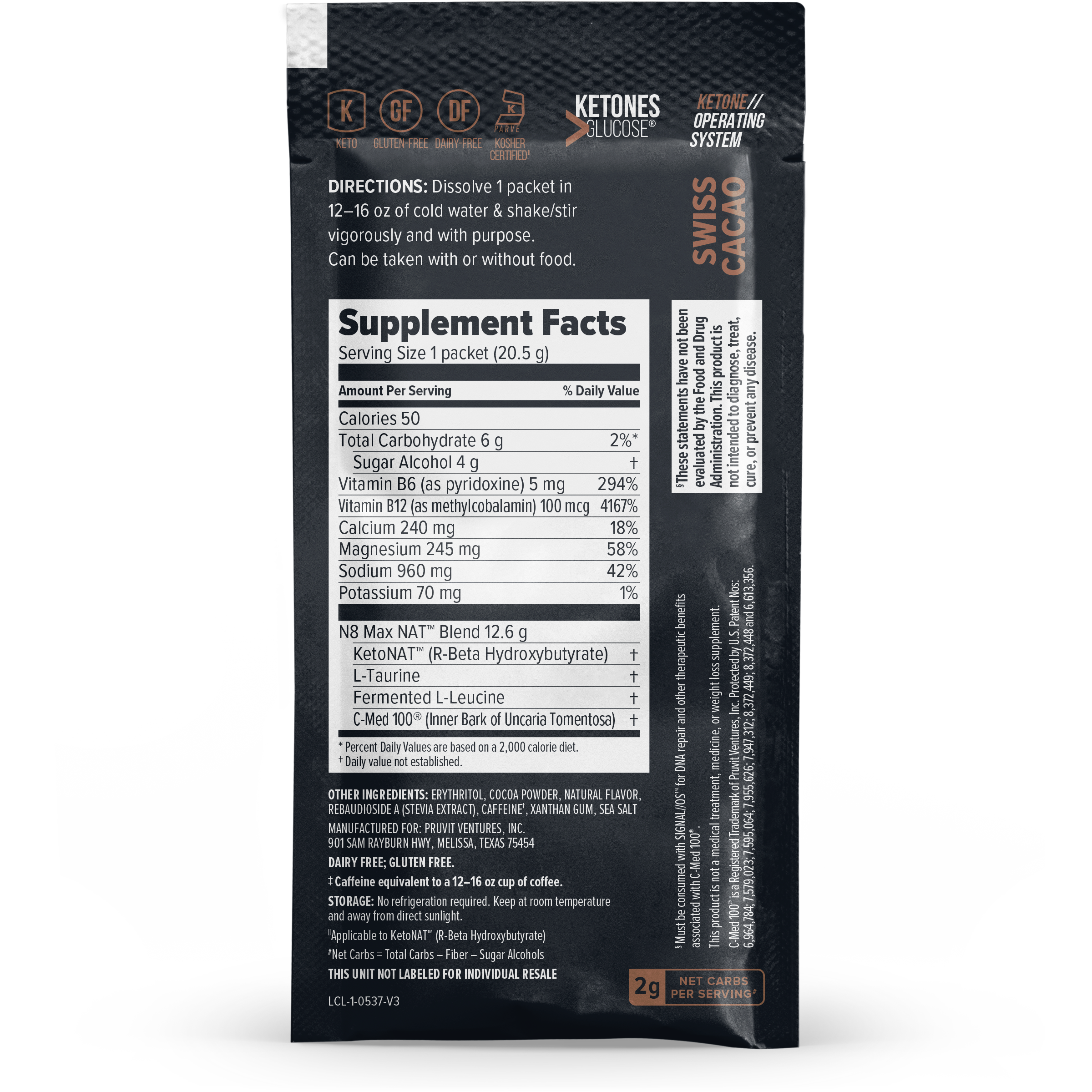 KETO//OS NAT® Swiss Cacao