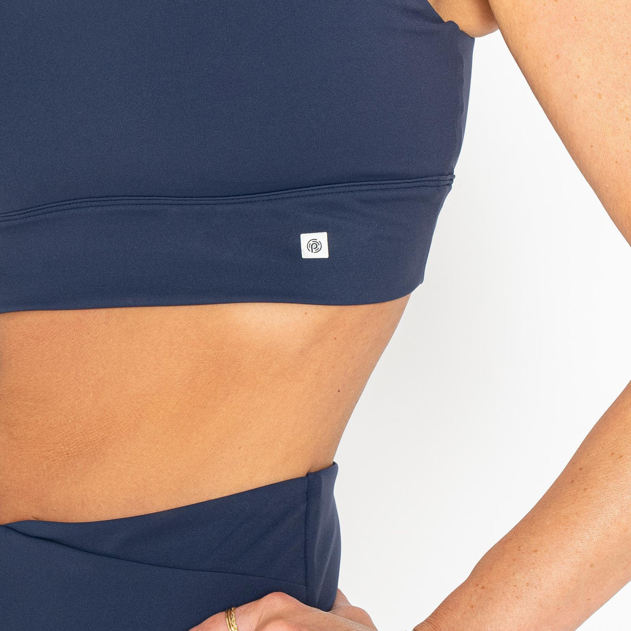 True Navy Scoop Sports Bra