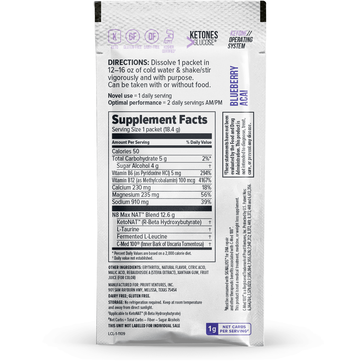 Keto // OS Nat® Blueberry Acai
