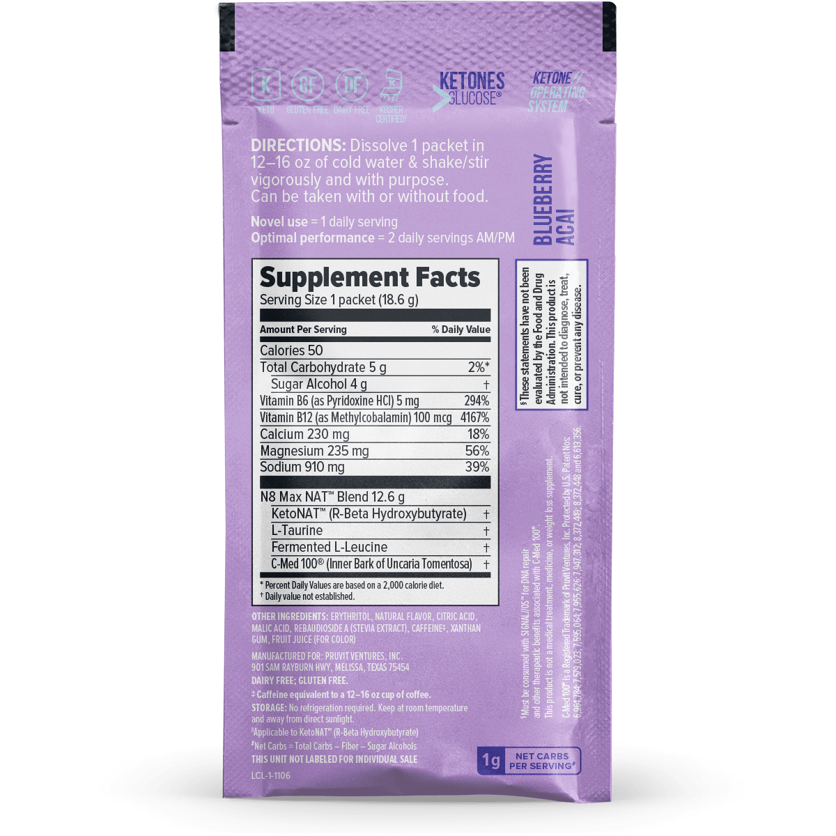 Keto // OS Nat® Blueberry Acai